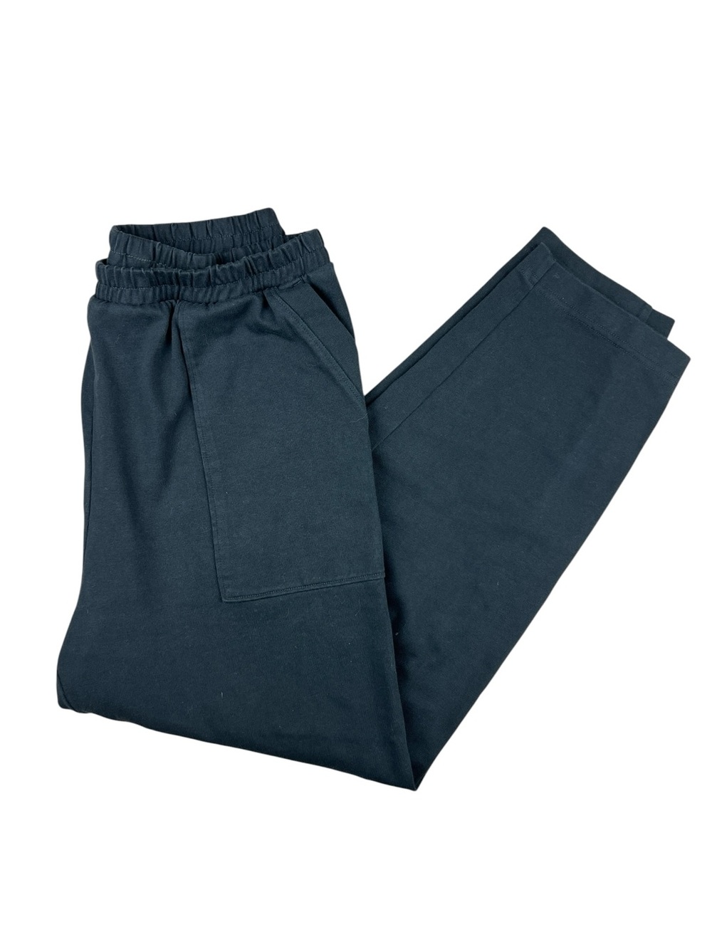 Vuori Sweatpant Womens Large Black Mackenzie Wide Leg Natural Cotton VW4121